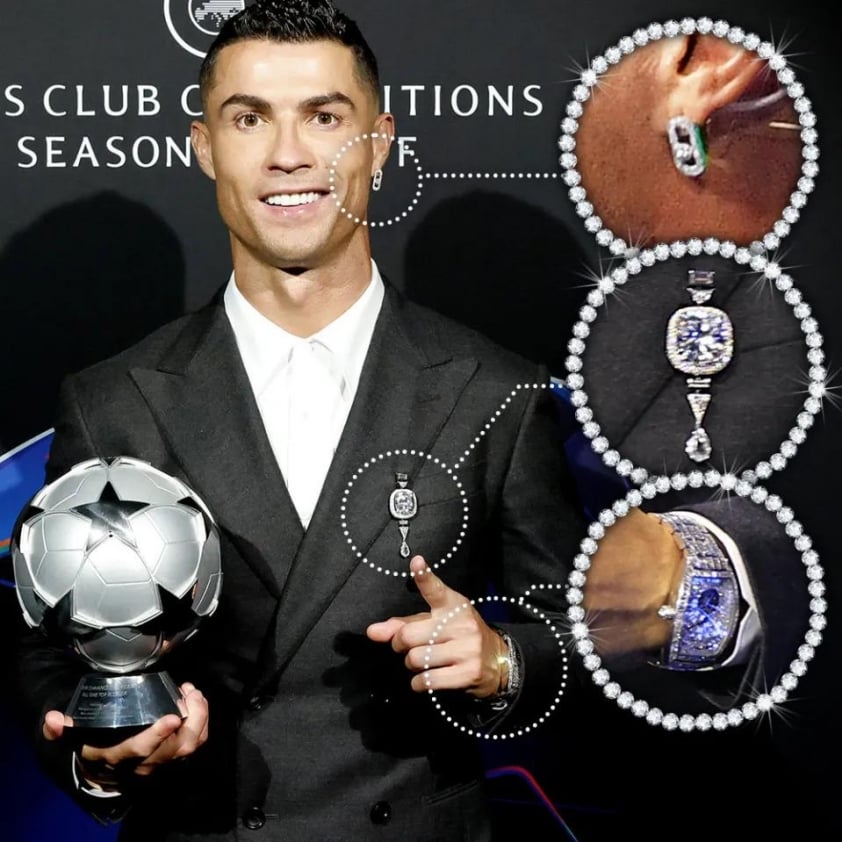 Ronaldo khiến tất cả sửng sốt khi mang gần 200 tỷ VND trên người 521111